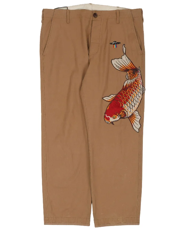 Koi Fish Pants Relaxed Lounge Trousers