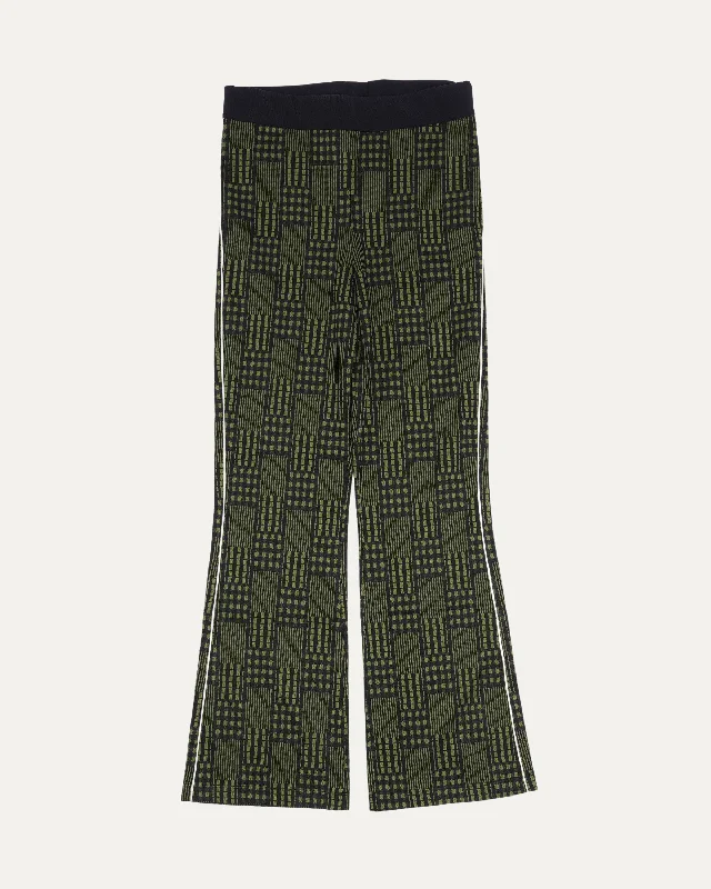 Plaid Flared Pants Trendy Work Pants