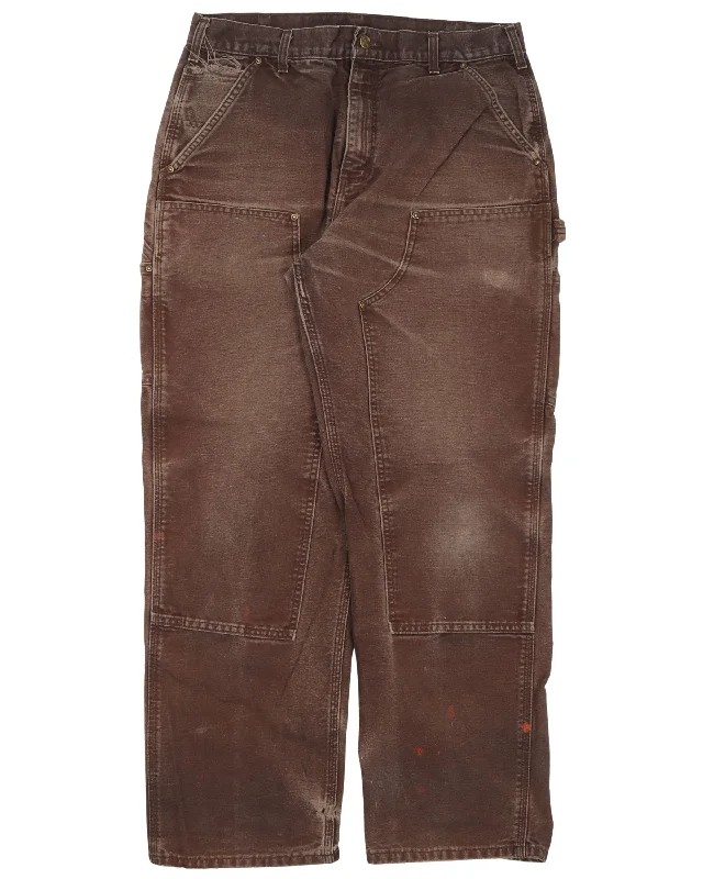 Carhartt Double Knee Pants Fashionable Button-Up Pants