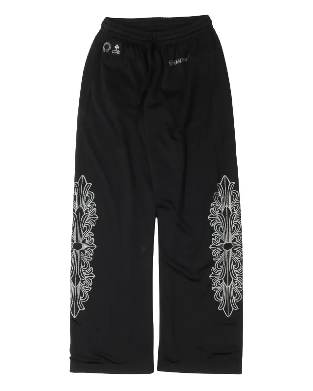 Mesh Warmup Pants Formal Linen Trousers