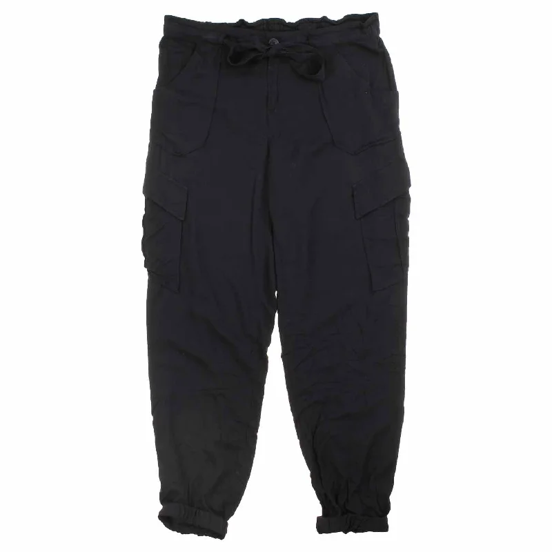 Juniors Tie-Front Classic Jogger Pant NWOT (Black, 11) Stylish Slim Trousers