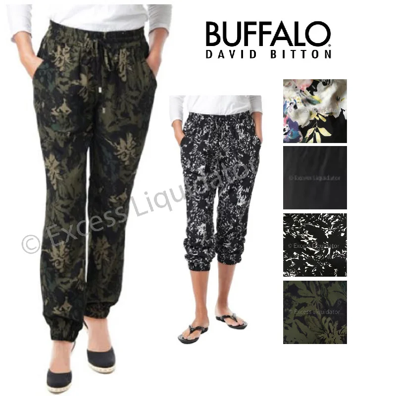 BUFFALO DAVID BITTON WOMEN'S SUPER FLATTERING TARA SOFT PANT Cozy Fitted Pants