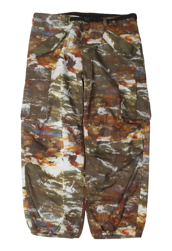 Camo Cargo Pants High-Waist Jogger Pants