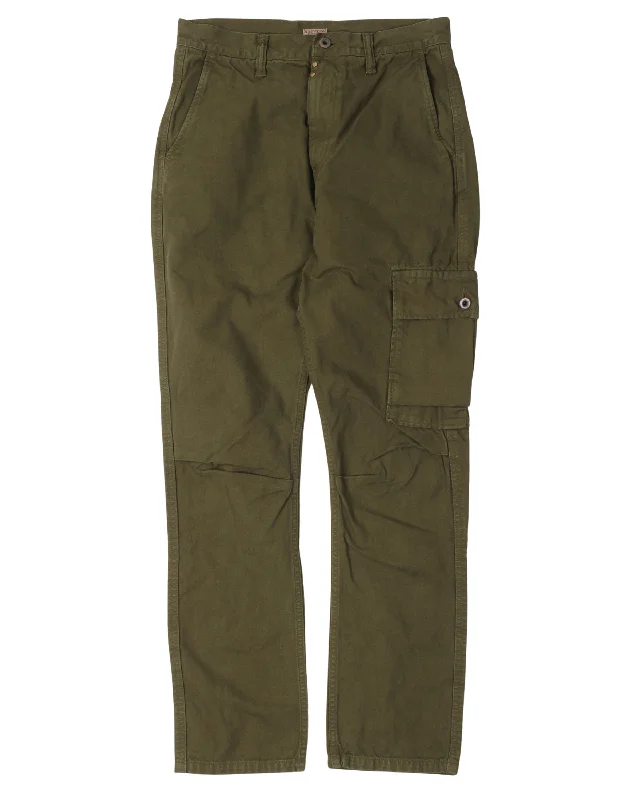 Asymmetrical Cargo Pants Relaxed Linen Pants
