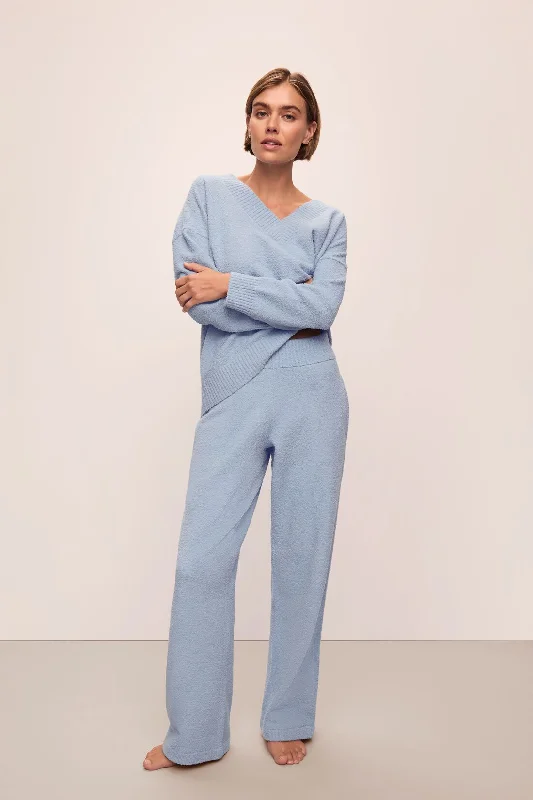 Recycled Boucle Relaxed Fit Pant Soft Wool Pants