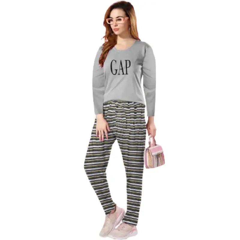 Ladies pyjamas, striped pants, cute sloth pattern, also plus size Comfortable Fleece Pants