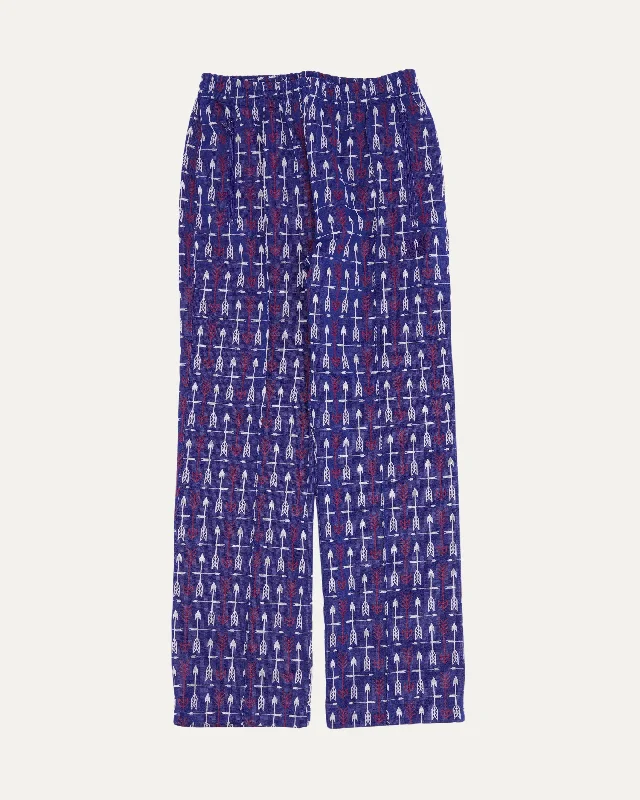 Jacquard Track Pants Comfy Zip-Up Pants