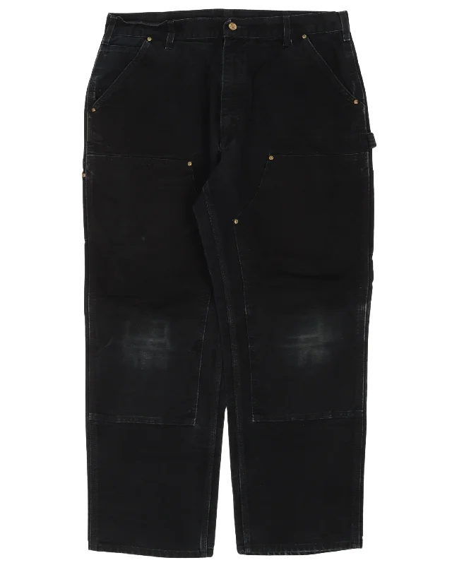 Carhartt Double Knee Pants Comfy Zip-Up Pants