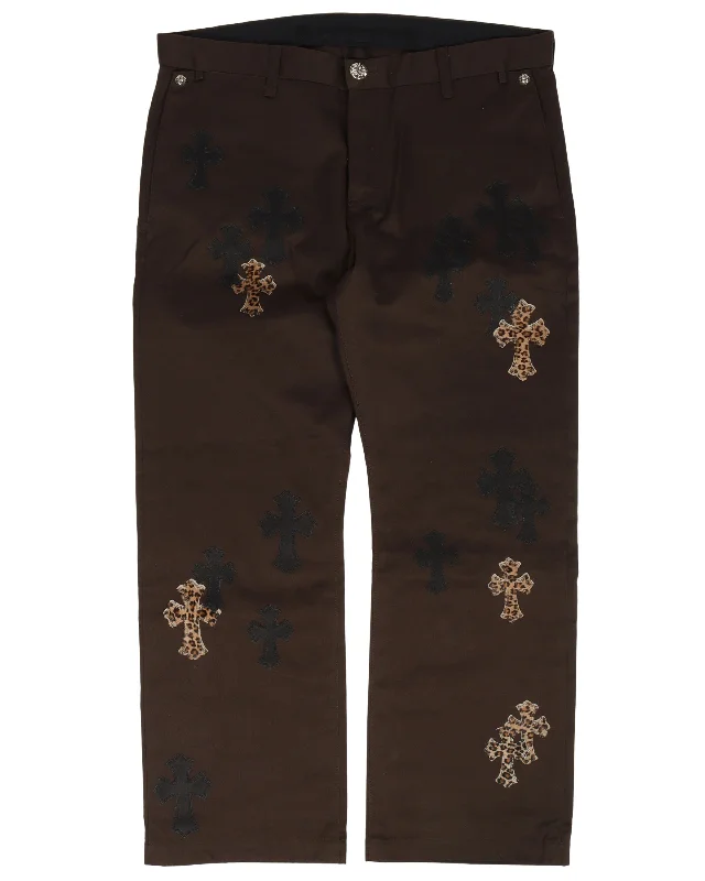 Cross Patch Chino Pants Classic Bootcut Trousers