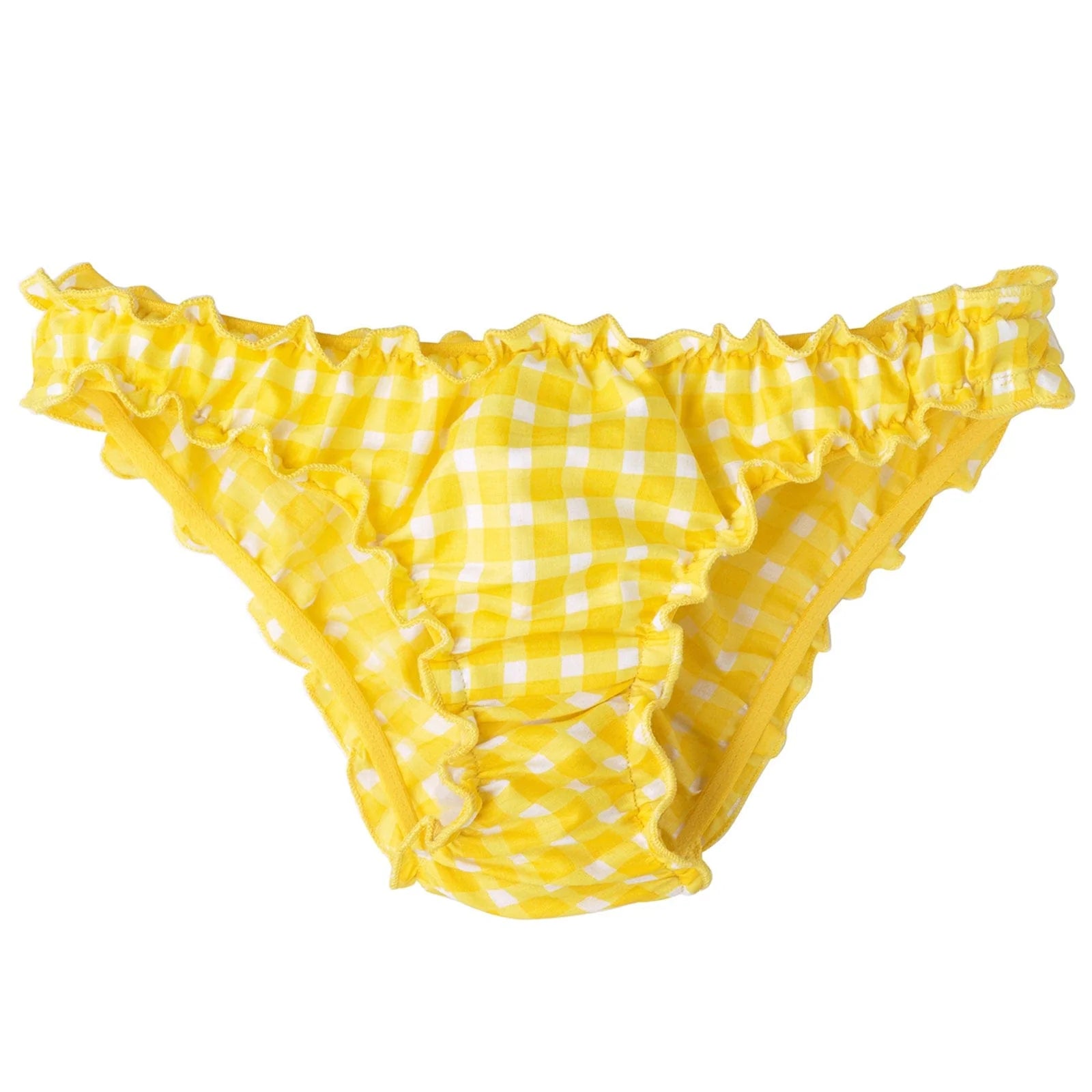 Simone Pants - Yellow Gingham Comfy Athletic Pants
