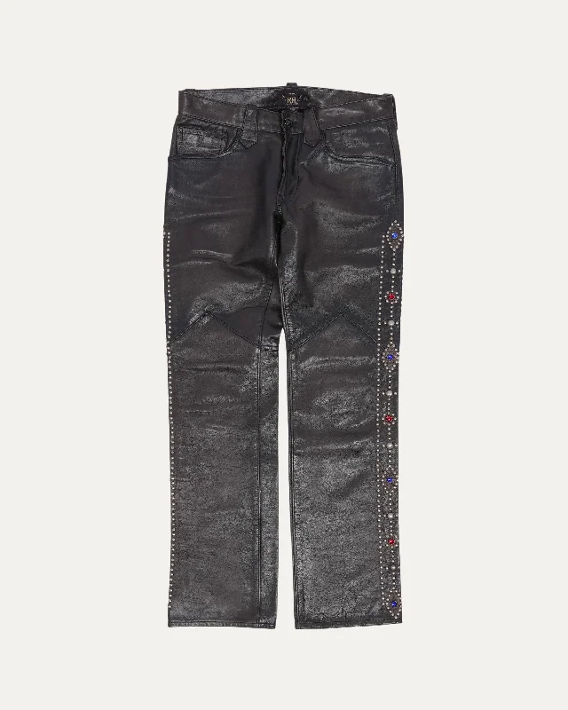Studded Leather Pants Elegant Dress Pants