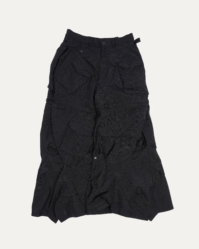 Asymmetric Cargo Pants Trendy Wide-Legged Trousers
