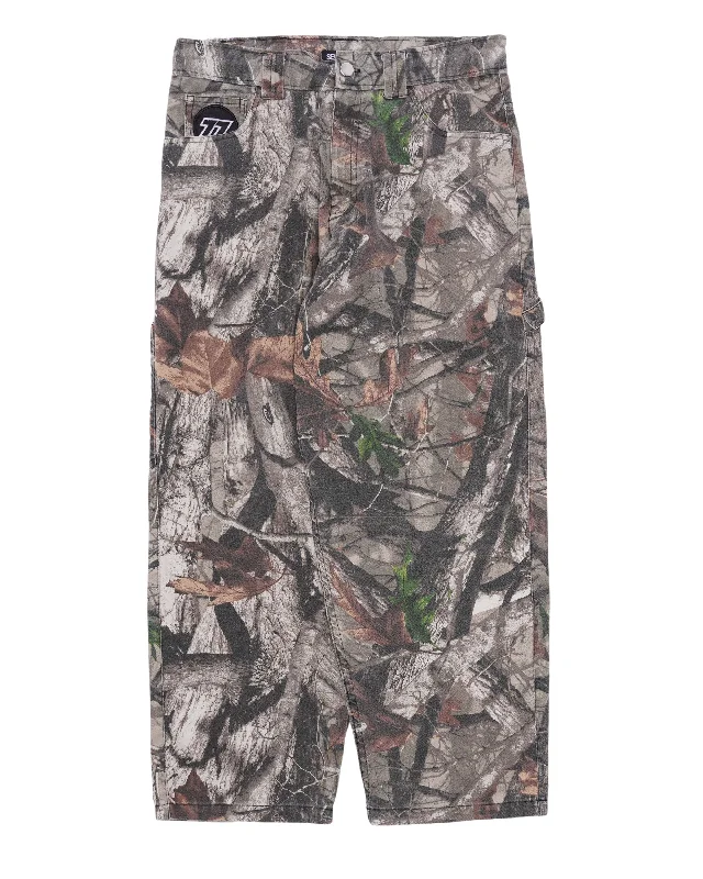 Tree Camouflage Pants Relaxed Fit Trousers