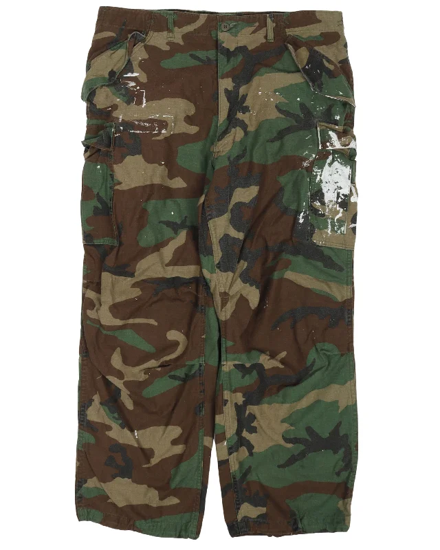 Paint Camouflage Cargo Pants Classic Chino Pants