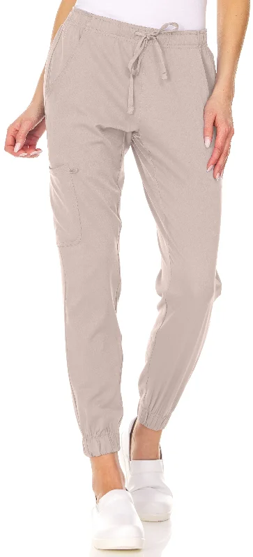 Medichic Mini Marilyn Leah Elastic Waist Cargo Jogger Scrub Pants Cozy Maternity Pants