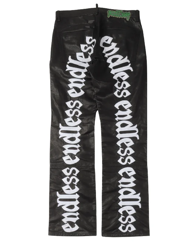 Leather Pants Elegant Silk Pants