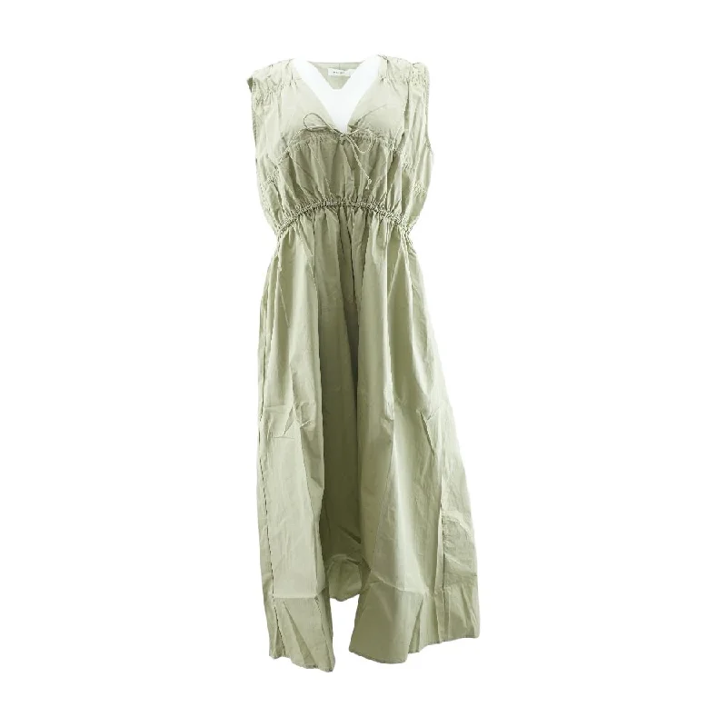 Beige Solid Maxi Dress Chic Off-Shoulder Maxi Dress