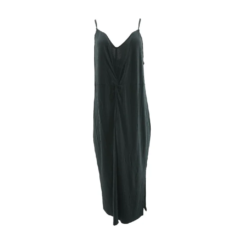 Black Solid Maxi Dress Comfortable Bohemian Maxi Dress