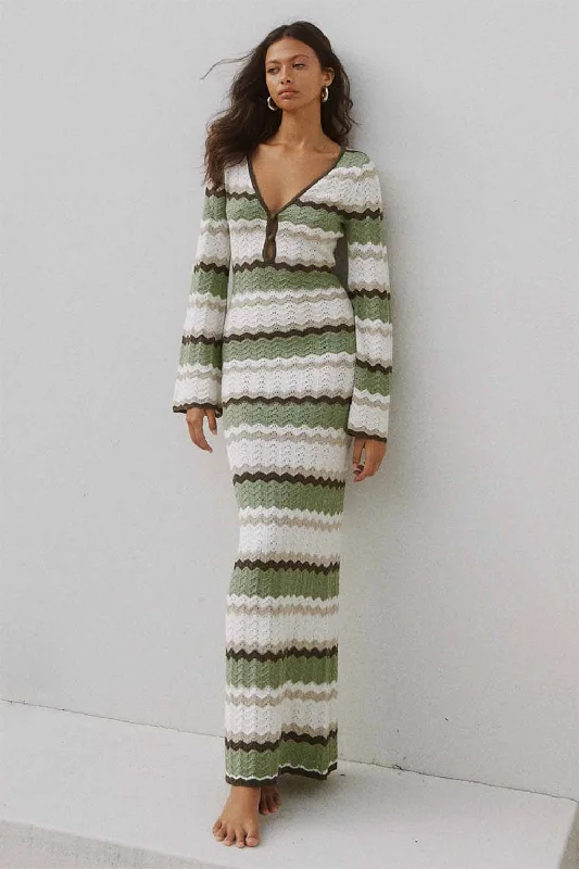 Caprice Maxi Dress Elegant Maxi Dress with Ruffles