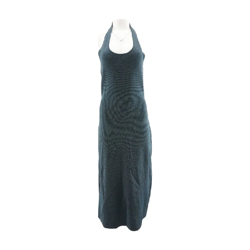 Gray Solid Maxi Dress Stylish Long Sleeve Maxi Dress