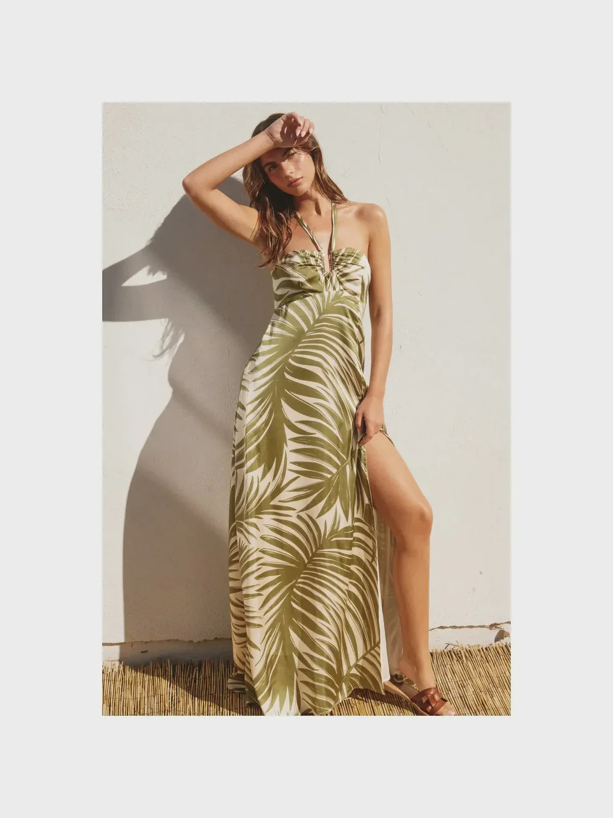 HALTER NECK MAXI DRESS Stylish Off-Shoulder Maxi Dress