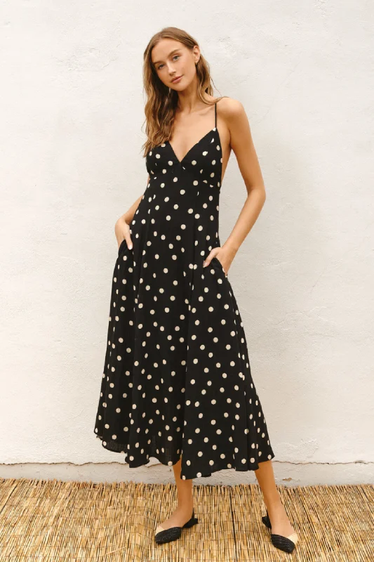 Show Out Open Back Maxi Dress Comfortable Maxi Dress with Slits