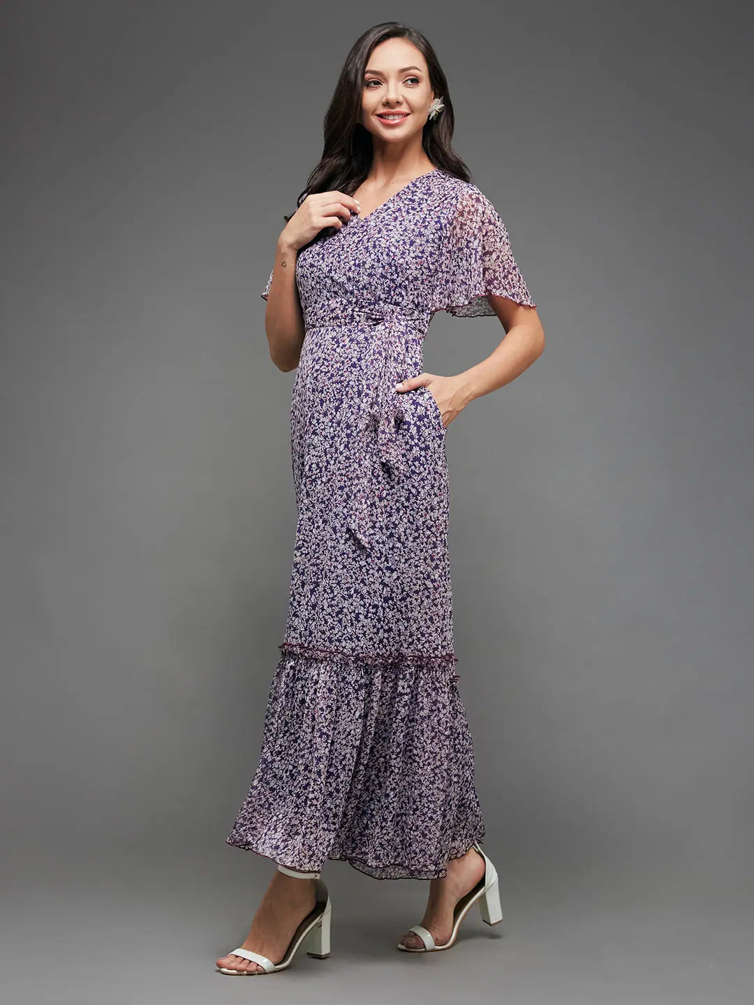 Motley Crew Leaf Printed Maxi Dress Multicolored-Base-Purple Stylish Button-Up Maxi Dress Motley Crew Leaf Printed Maxi Dress Multicolored-Base-Purple Stylish Button-Up Maxi Dress