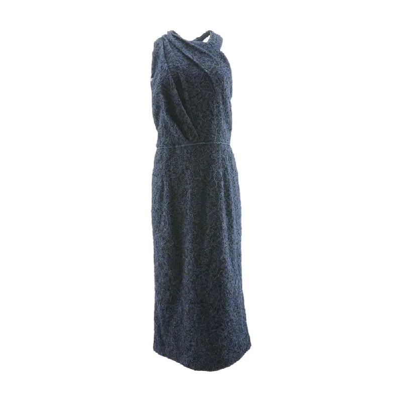 Navy Solid Maxi Dress Trendy Printed Maxi Dress