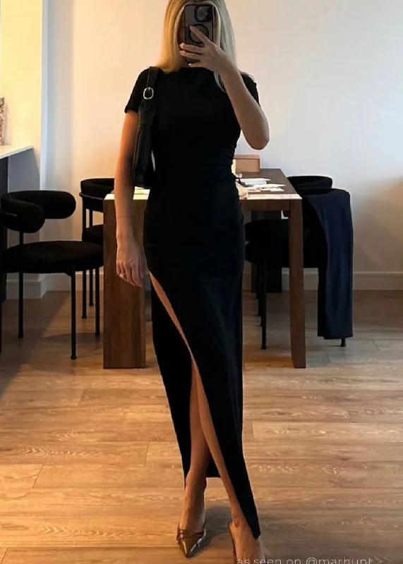 Posh Maxi Dress Fashionable High-Low Maxi Dress