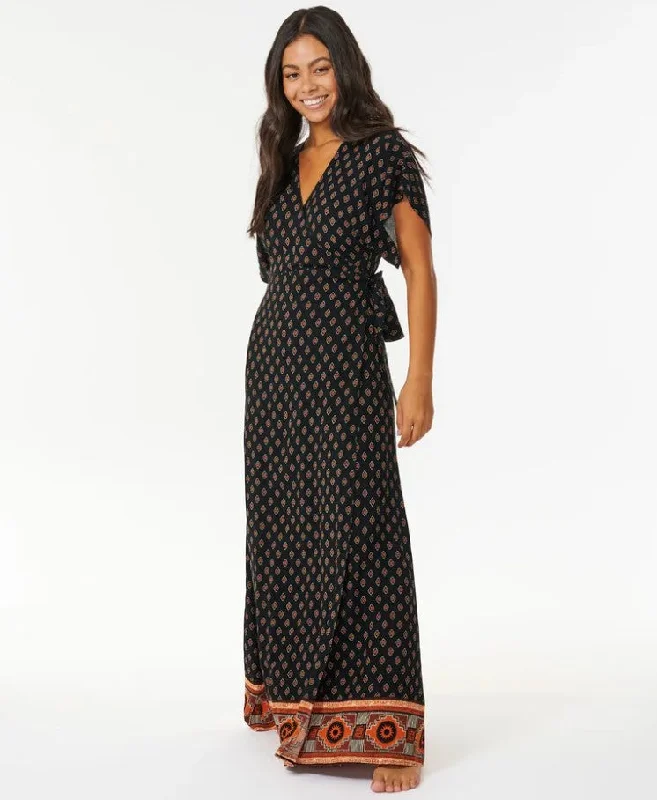 Rip Curl Pacific Dreams Maxi Dress - Sum23 Fashionable Chiffon Tiered Maxi Dress