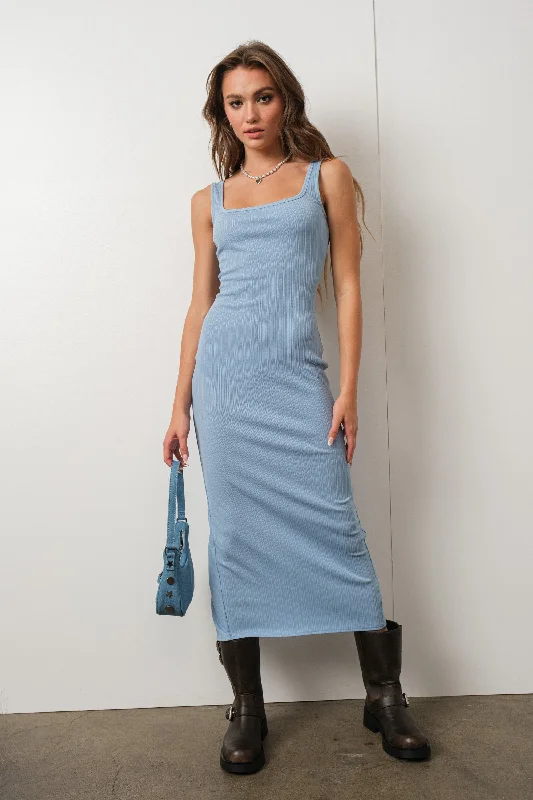 Stevie Ribbed Maxi Dress Elegant Floral Maxi Dress