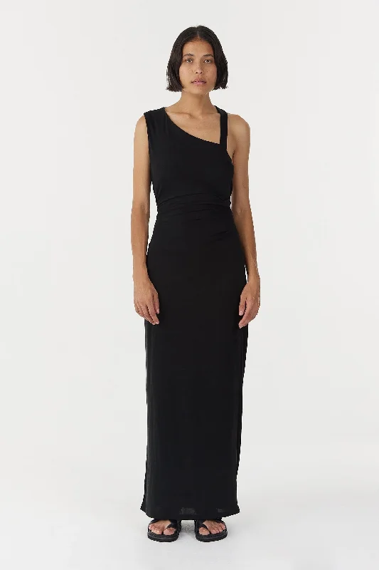 Stirling Twist Asymmetric Maxi Dress Stylish V-Neck Maxi Dress