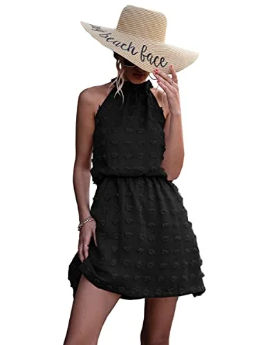 Women's Neck Floral Wedding Guest Dress Casual Party Sleeveless Maxi Dress with Belt | Original Brand Stylish Longline Maxi Dress