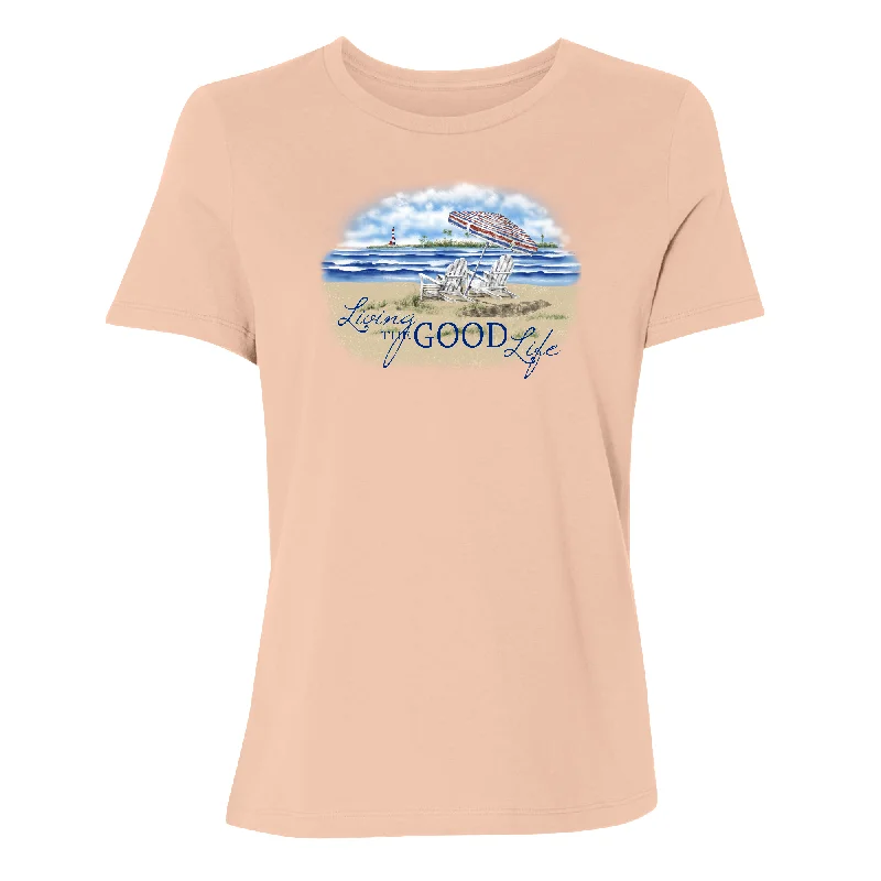 Good Life Women's T-Shirt Chenille Blend Fleece Blend Nylon Blend