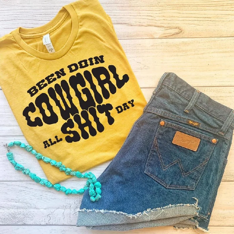 Been Doin Cowgirl… Tee Wool Fabric Cashmere Fabric Tweed Fabric