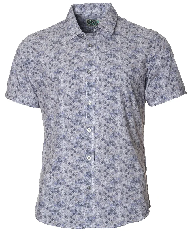 BreezeWear Resort Shirt Striped Floral Plaid