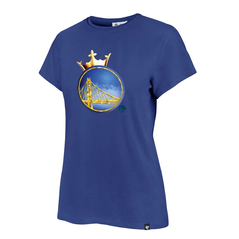 Golden State Warriors Crown '47 Women's Frankie T-Shirt Solid Color Striped Floral