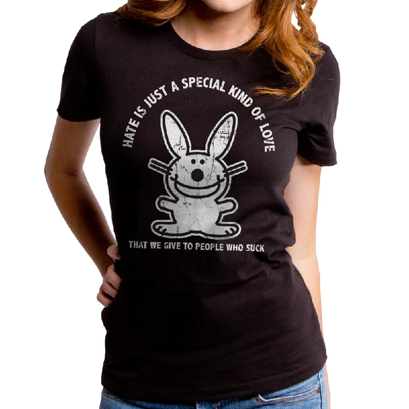 Jim Benton - Hate is a Special Kind of Love Women's T-Shirt Plaid T-Shirt Polka Dot Checkered Jim Benton - Hate is a Special Kind of Love Women's T-Shirt Plaid T-Shirt Polka Dot Checkered