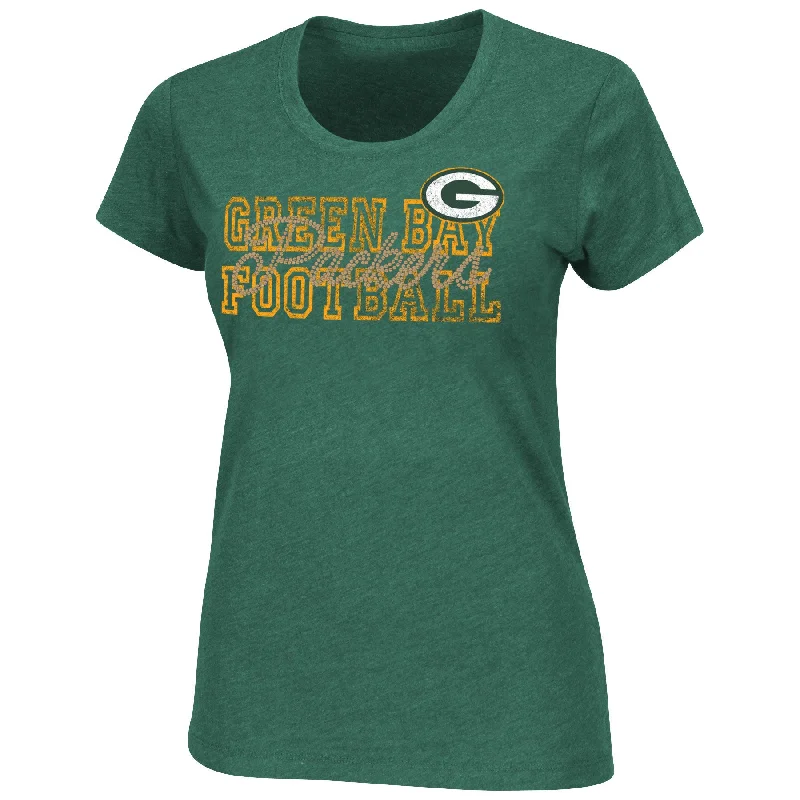 Green Bay Packers Ladies More than Enough IV T-Shirt Polka Dot Checkered Tartan