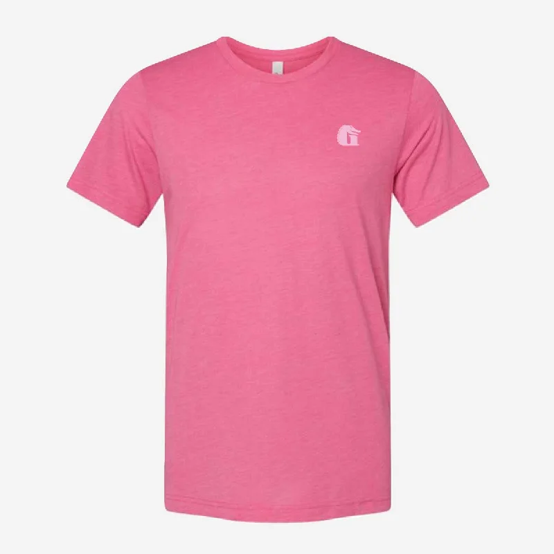 GW Logo Graphic Tee | Pink Cotton Fabric Linen Fabric Terry Fabric