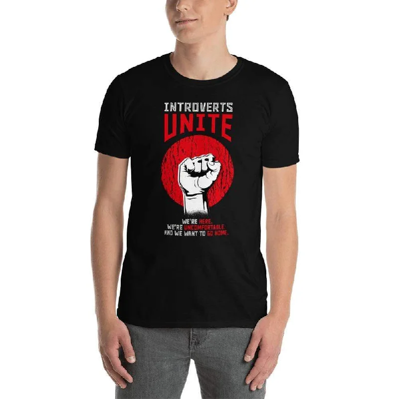 Introverts unite! - Premium T-Shirt Elegant Classic Vintage