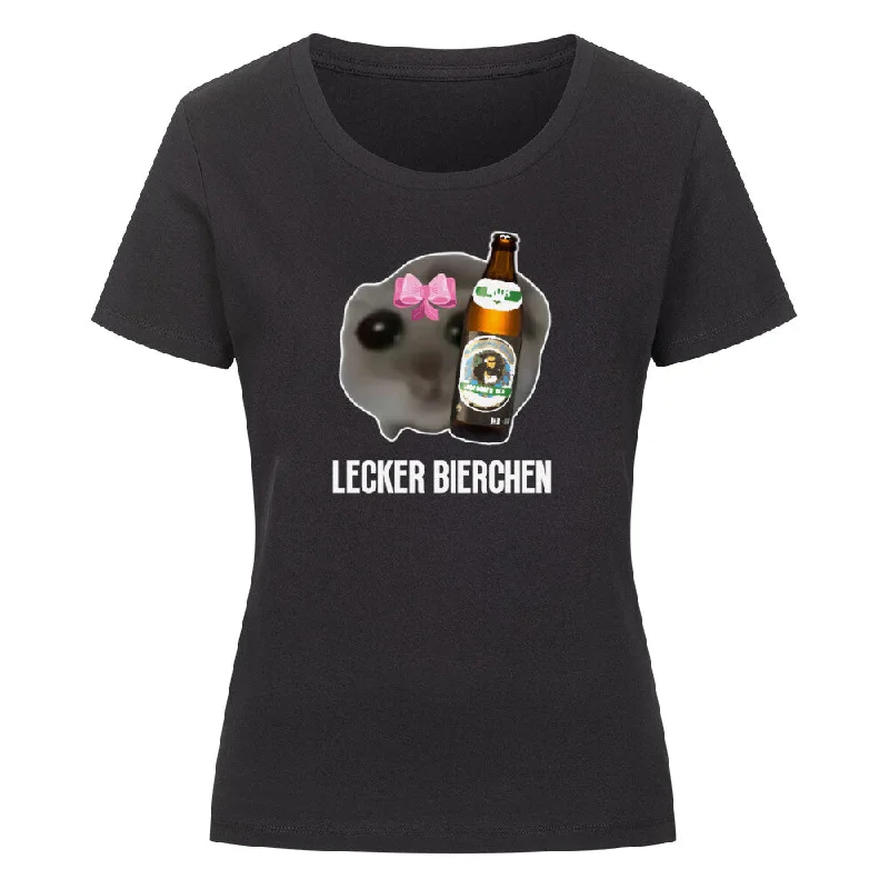 LECKER BIERCHEN V2 GROSS - Premium Shirt Damen Houndstooth Herringbone Solid