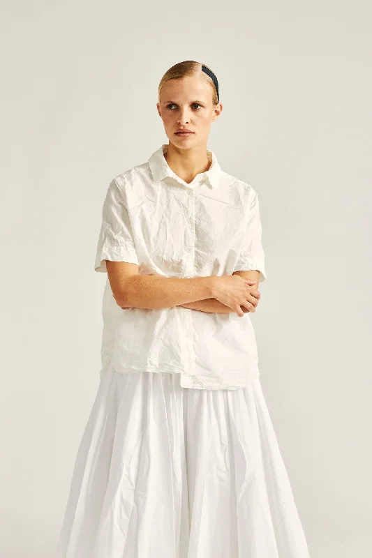 MARINETTE SHIRT - PAPER - WHITE Polka Dot Checkered Tartan