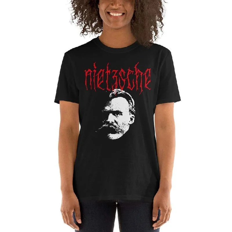 Metal Philosophers - Nietzsche - Premium T-Shirt Sequined Glittery Shiny