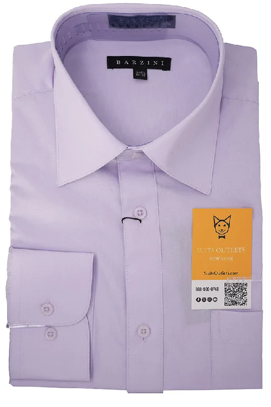 Modern Fit Dress Shirt Convertible Cuff in Lavender Mesh Blend Leather Blend Suede Blend Modern Fit Dress Shirt Convertible Cuff in Lavender Mesh Blend Leather Blend Suede Blend