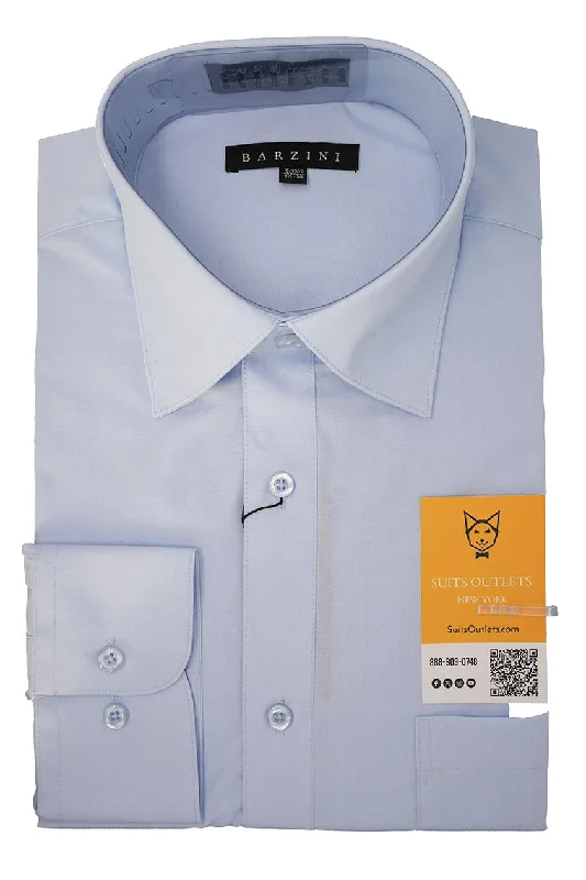 Modern Fit Dress Shirt Convertible Cuff in Light Blue Terry Blend Velvet Blend Canvas Blend Modern Fit Dress Shirt Convertible Cuff in Light Blue Terry Blend Velvet Blend Canvas Blend