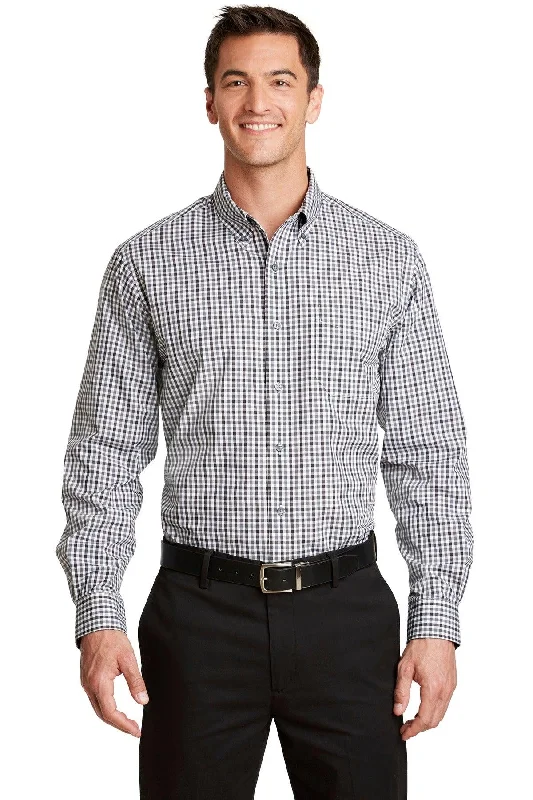 Port Authority Long Sleeve Gingham Easy Care Shirt. S654 Handmade Hand-knitted Hand-woven Port Authority Long Sleeve Gingham Easy Care Shirt. S654 Handmade Hand-knitted Hand-woven