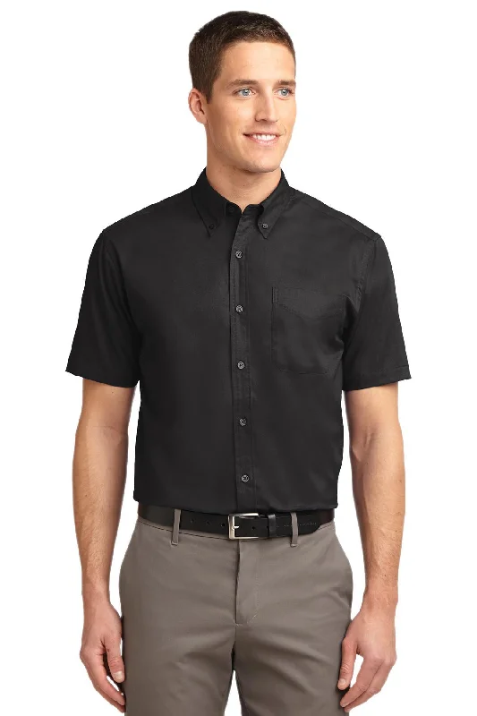 Port Authority Tall Short Sleeve Easy Care Shirt. TLS508 Nylon Fabric Polyester Fabric Spandex Fabric Port Authority Tall Short Sleeve Easy Care Shirt. TLS508 Nylon Fabric Polyester Fabric Spandex Fabric
