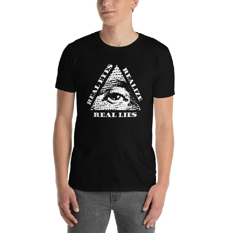 Real Eyes Realize Real Lies - All seeing eye - Premium T-Shirt Cotton Fabric Linen Fabric Terry Fabric Real Eyes Realize Real Lies - All seeing eye - Premium T-Shirt Cotton Fabric Linen Fabric Terry Fabric