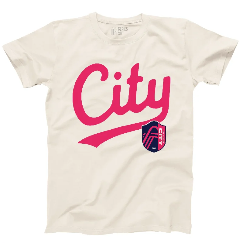 St. Louis CITY SC Script Unisex Short Sleeve T-Shirt Chenille Brocade Lace